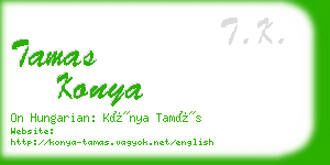 tamas konya business card